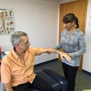 Acupuncture Lake Villa IL Pamela Norley With Older Patient